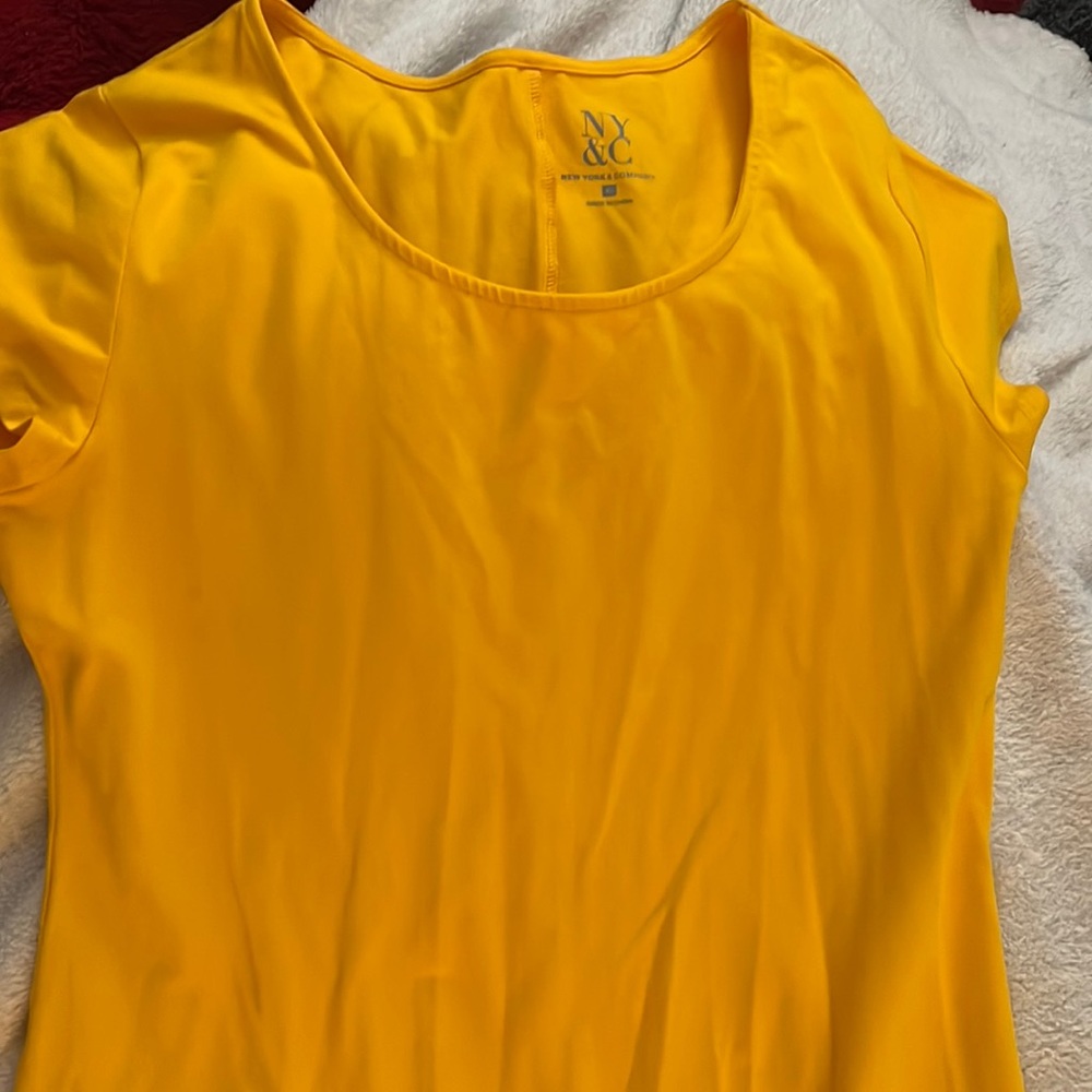 NWOT New York and Company yellow dress